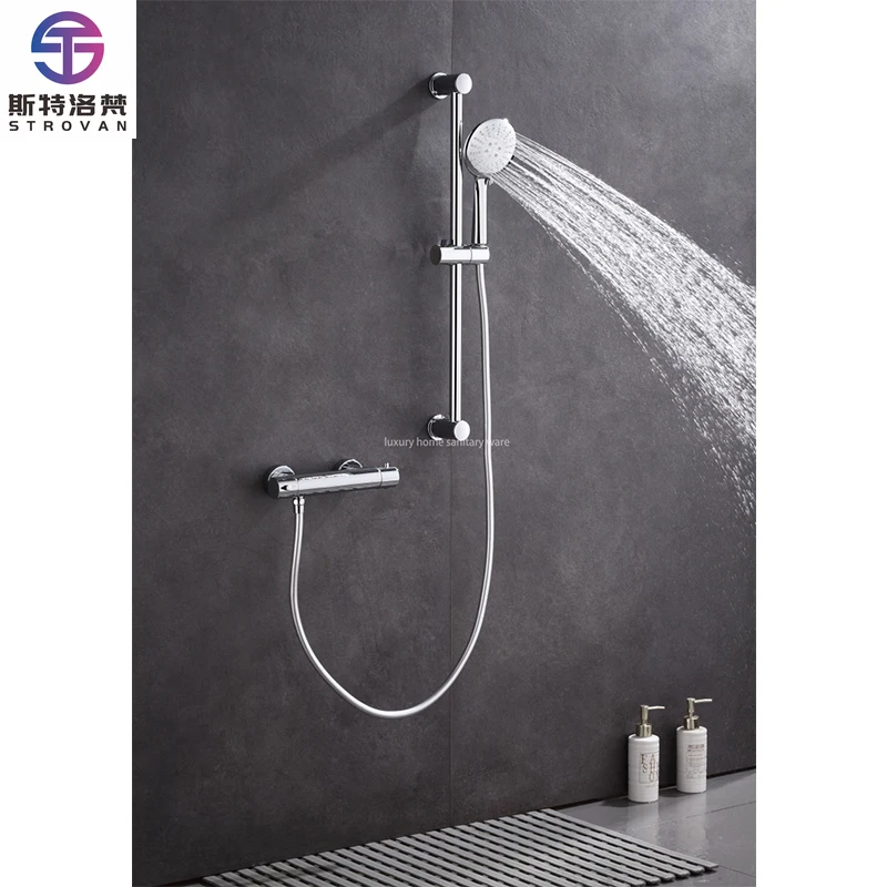 

Modern High-quality Simple Design Shower Set, Electroplating Shower System Set