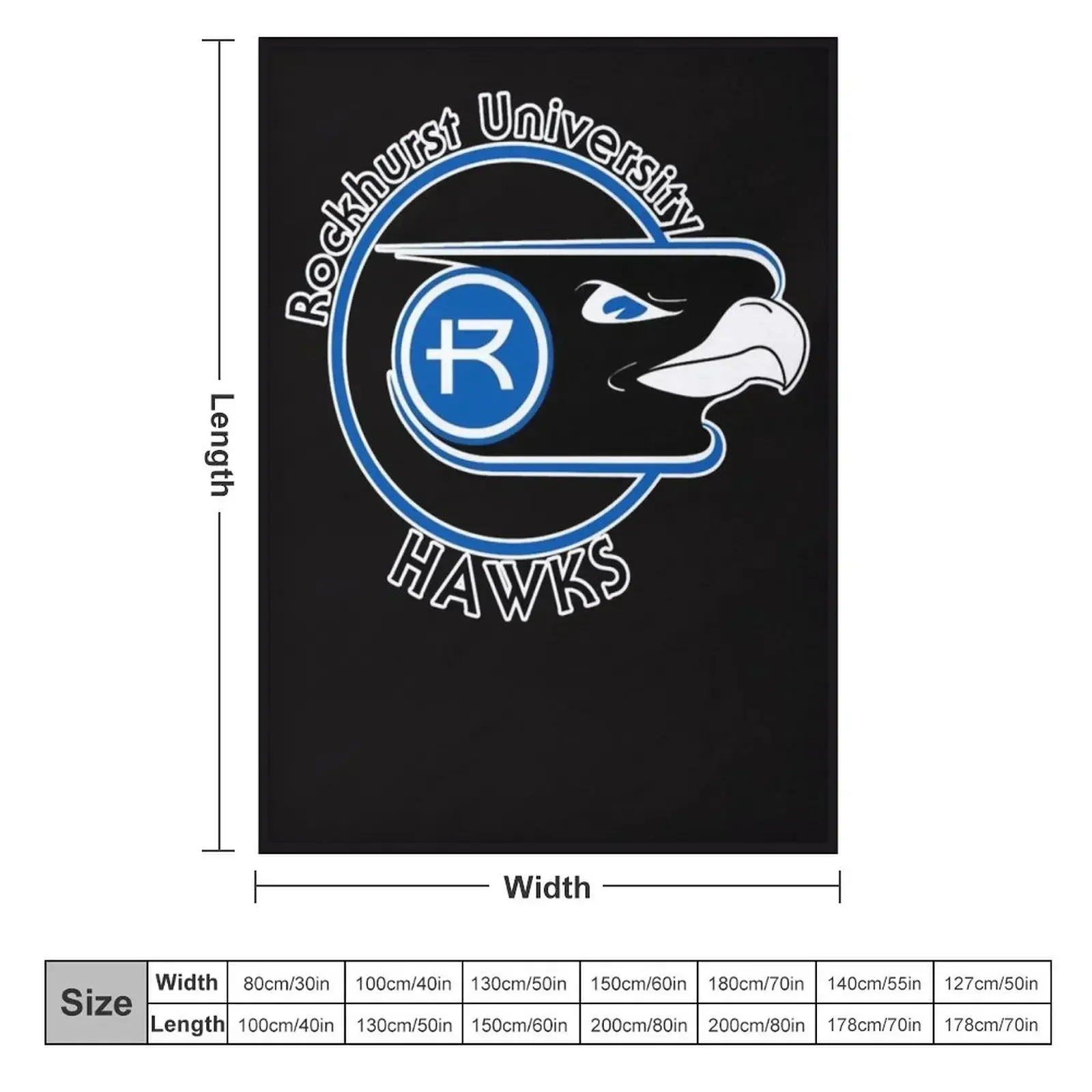Rockhurst University Throw Blanket Retros For Baby For Sofa Thin Luxury St Flannel Fabric Personalized Gift Blankets