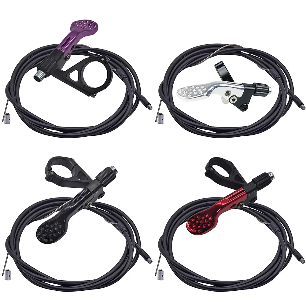 مفتاح رفع المقعد الذي يتم التحكم فيه بالأسلاك MTB مع كابل دراجة رفع مقعد أنبوب تحكم تلسكوبي مقعد آخر التبديل #1