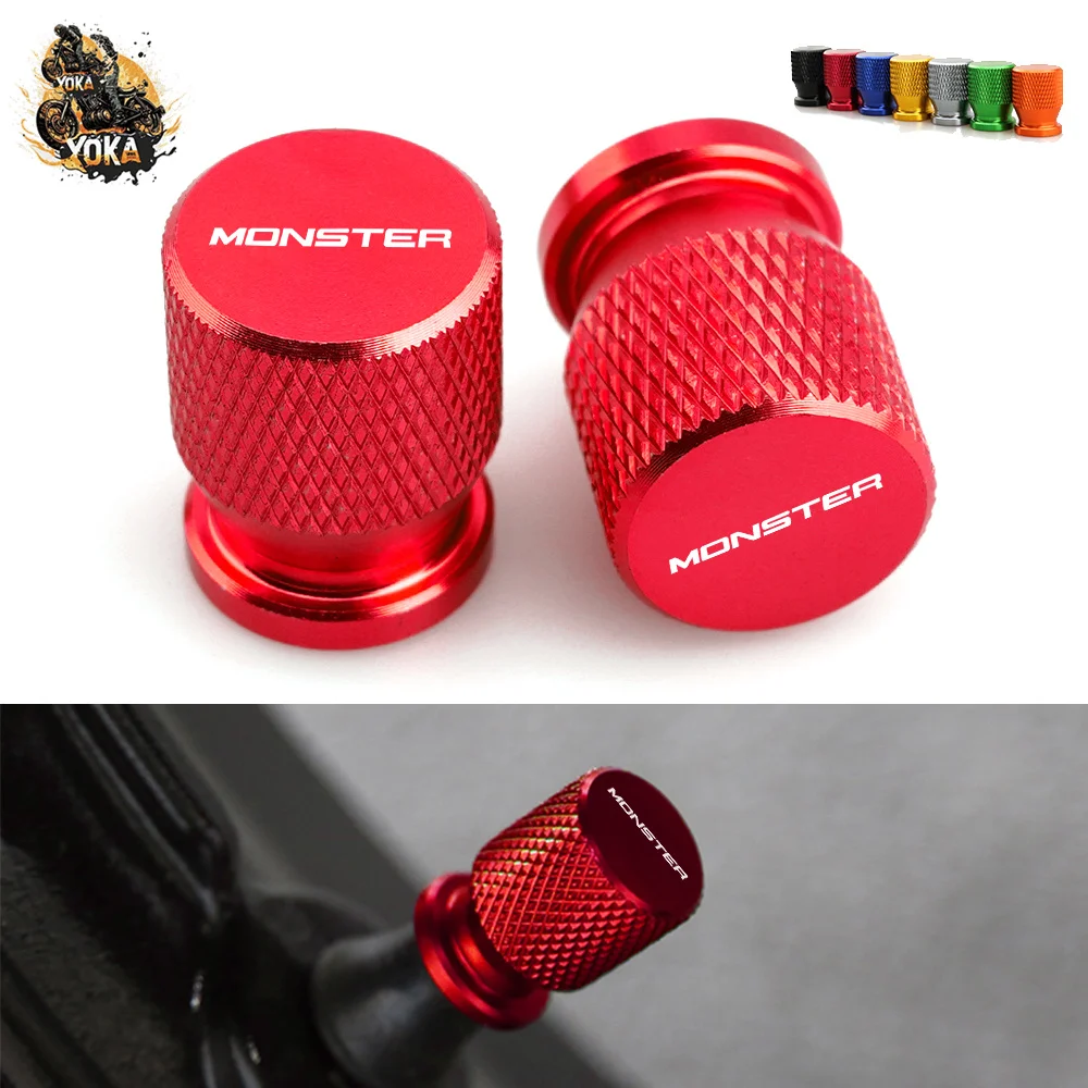 For Ducati Monster 695 696 796 797 937 821 1100 1200 1200R S4r CNC Motorcycle Tire Valve Cap Stem Cover Bouchon Plug Accessories