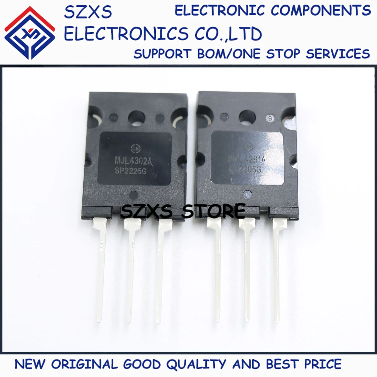 

New Original 1Pair MJL4302A + MJL4281A TO-3PL Audio Amplifier Transistor In Stock Electronic Components Good Quality