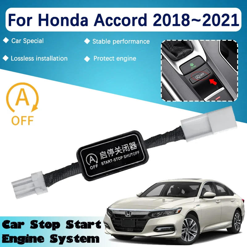 Car Start Stop Engine System For Honda Accord 10th 2018~2021 Off Device Control Sensor Plug Stop Adapter Cable Auto Accessories