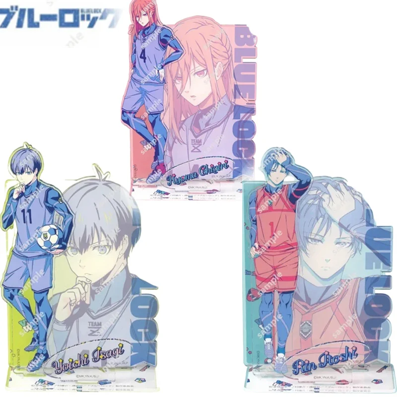 أنيمي كرة القدم الشكل الاكريليك تقف تأثيري Isagi Chigiri Bachira ناجي Karasu الكرتون الرسوم المتحركة السجن نموذج هدية لعبة #1