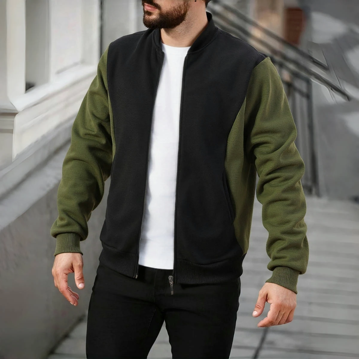 

Men's Autumn-Winter Casual Hoodie Jacket Multi-Color Zipper Pockets Street Sport Style Comfortable Fit Men's Hoodie