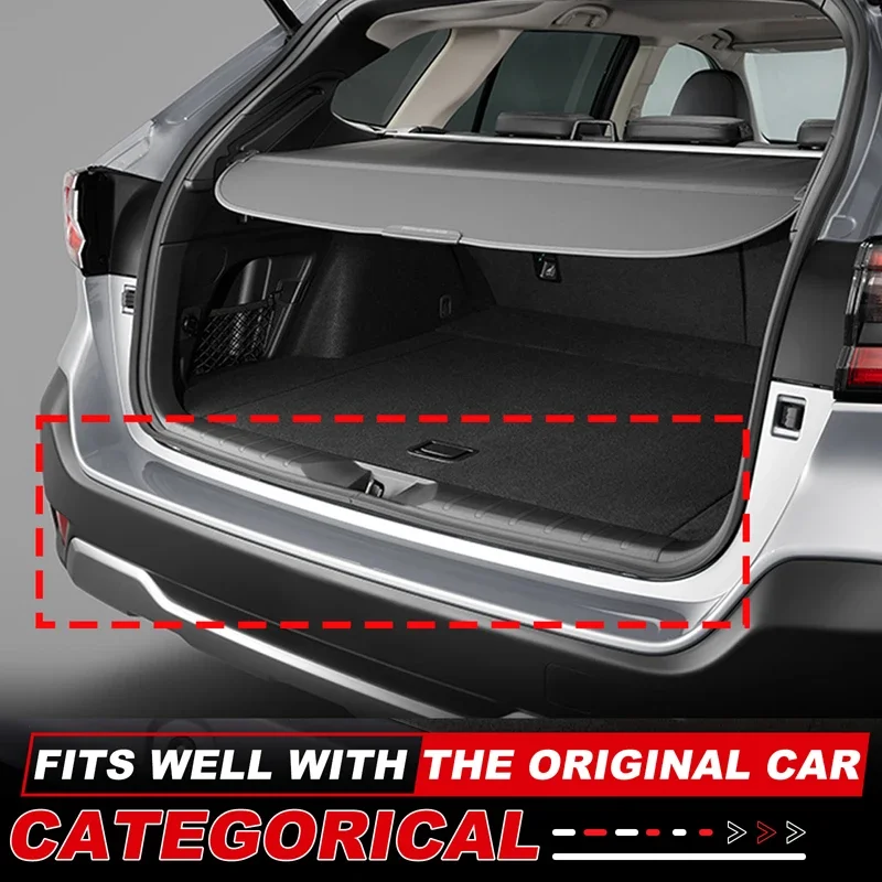 

1Pcs TPE black For Subaru Outback 2021-2024 car trunk bumper decorative guard sticker car protection modification accessories