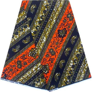 African Print Wax Fabric 100% Cotton for Casual Garment Craft with Geometric Patterns