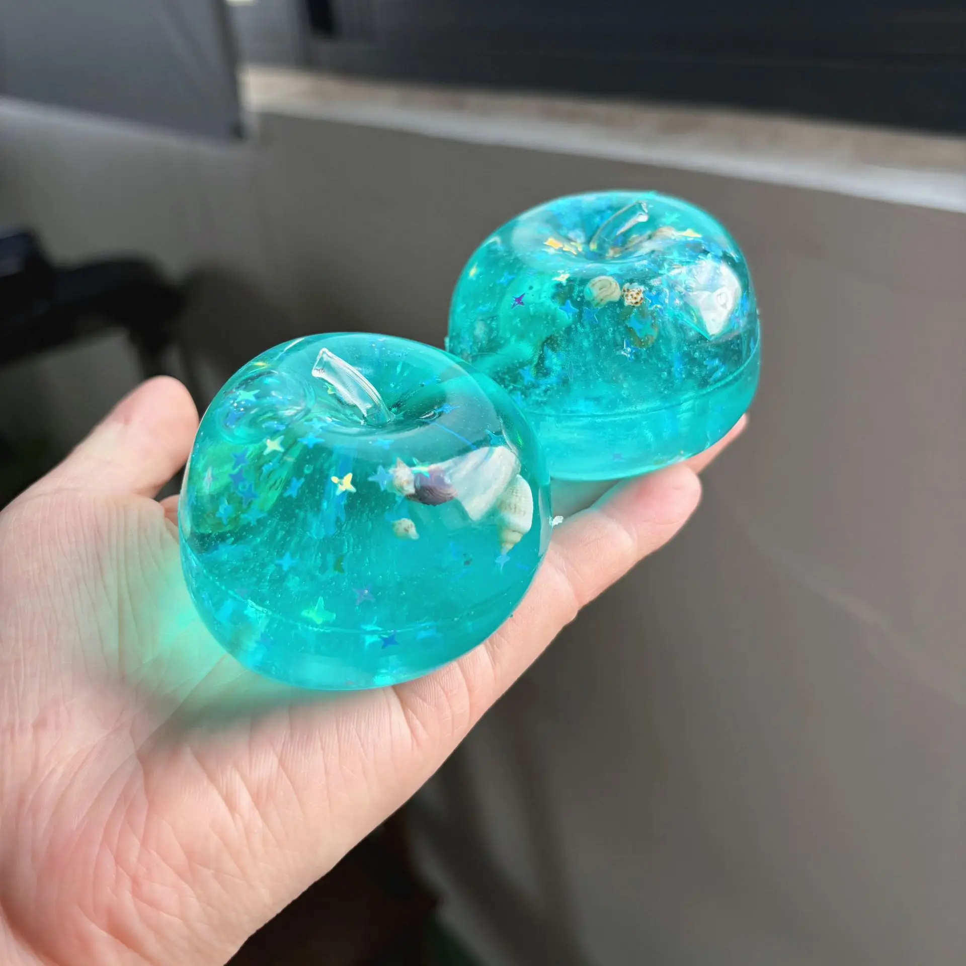 Soft Ocean Squishy Sensory Toy Pressure Relief Ball Maltose Fidget Squeeze Toy for Autism Stress Anxiety Relief image 4