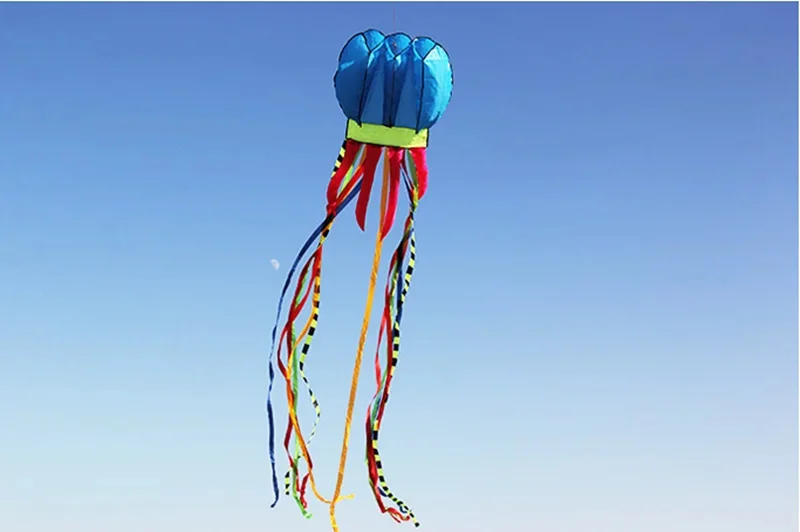 free shipping 8m jellyfish kites flying for adults kites line nylon kites factory giant flying kite windsurfing equipment flying