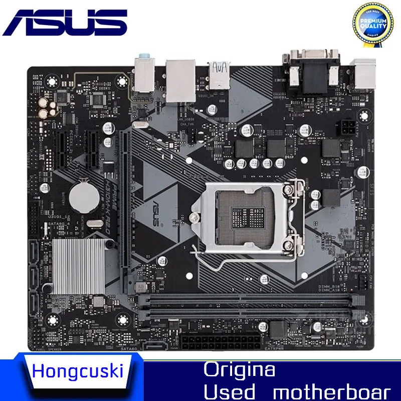 For ASUS PRIME H310M-K R2.0 Used original motherboard Socket LGA 1151 DDR4 32GB H310 Desktop Motherboard