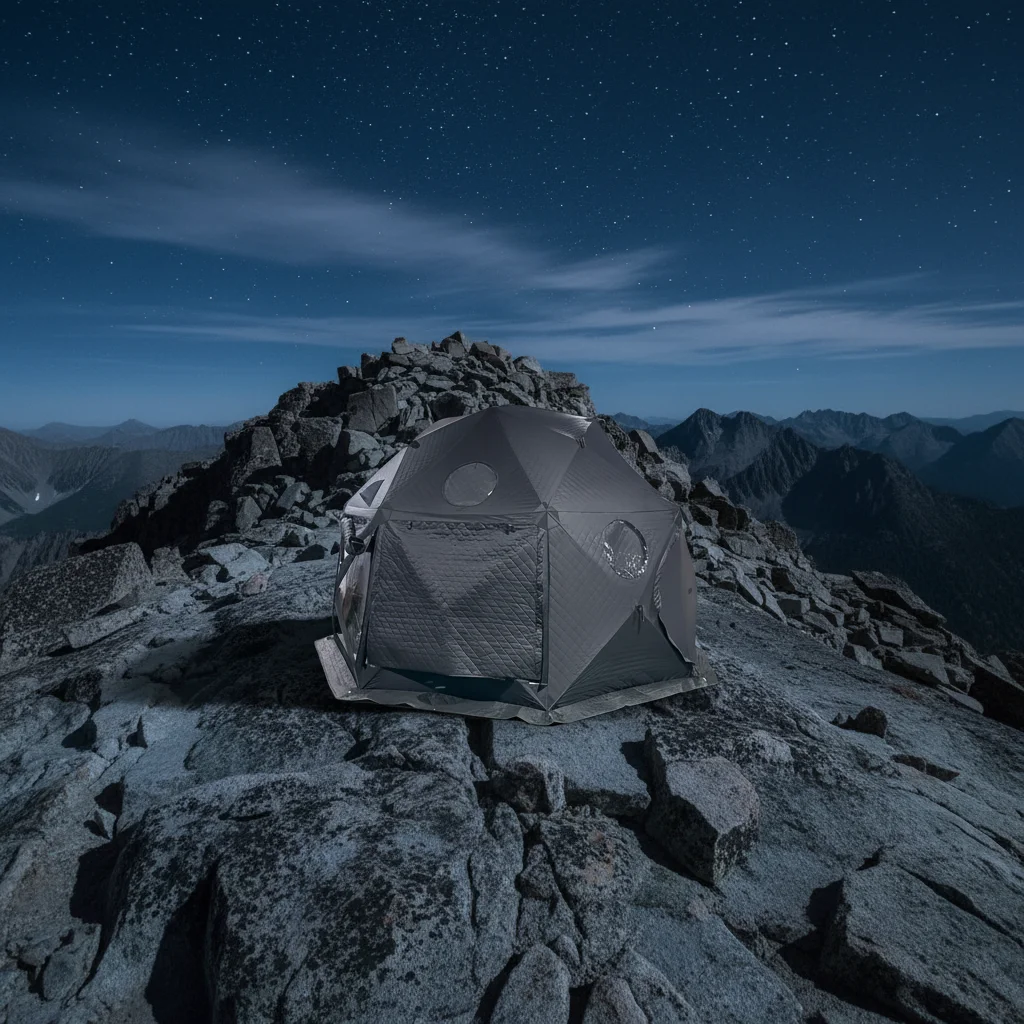 4m Windproof Winter Fishing Tent 8-Sided Insulation Sauna Features Oxford Triple Layer For Outdoor Camping Ice Fishing EU