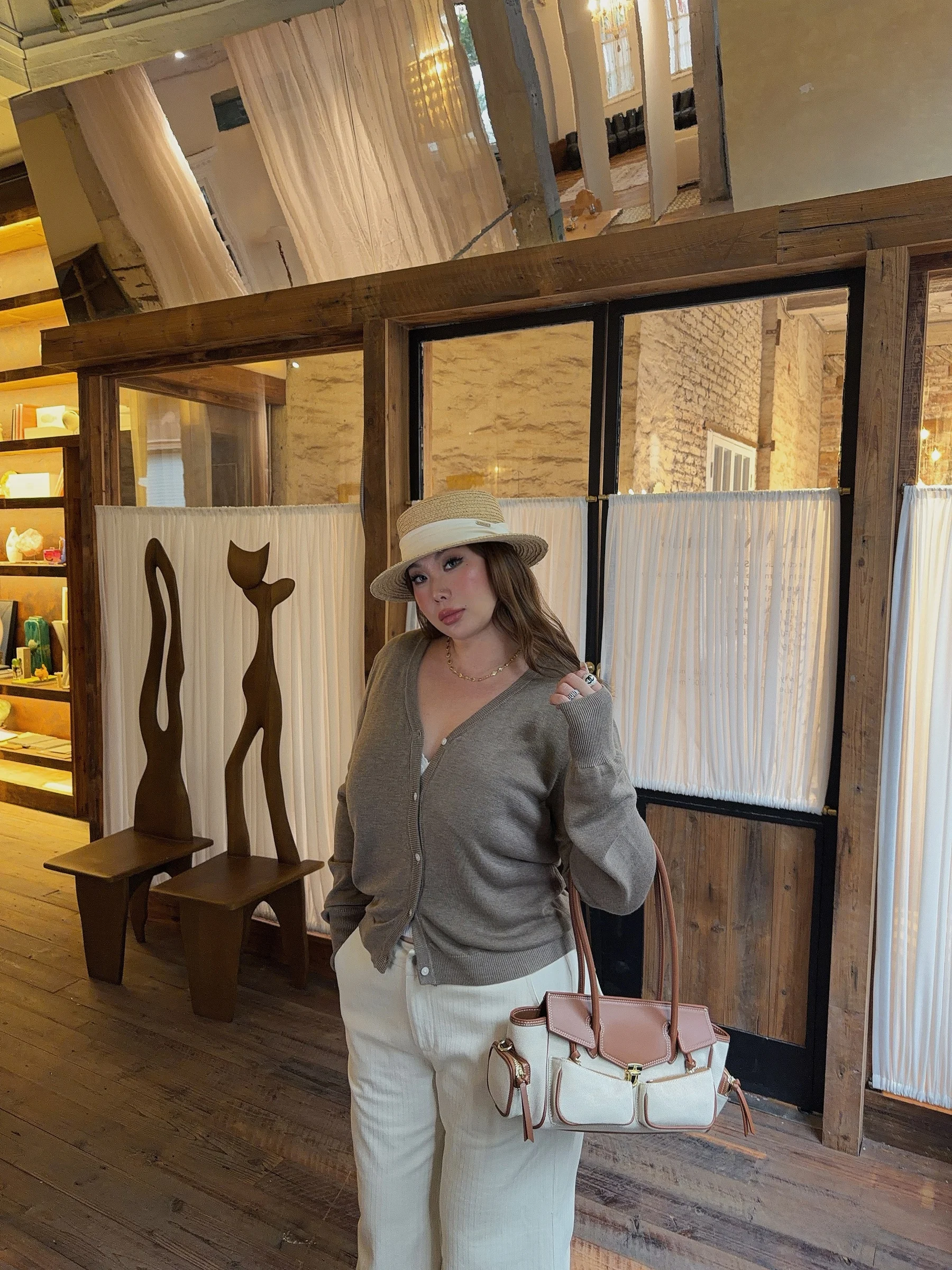 

Boolibyoo Wool Knitted ort V-Ne Open Cardigan Loose Fit plus Size Faionable Slimming Casual Women's Knitted Sweater