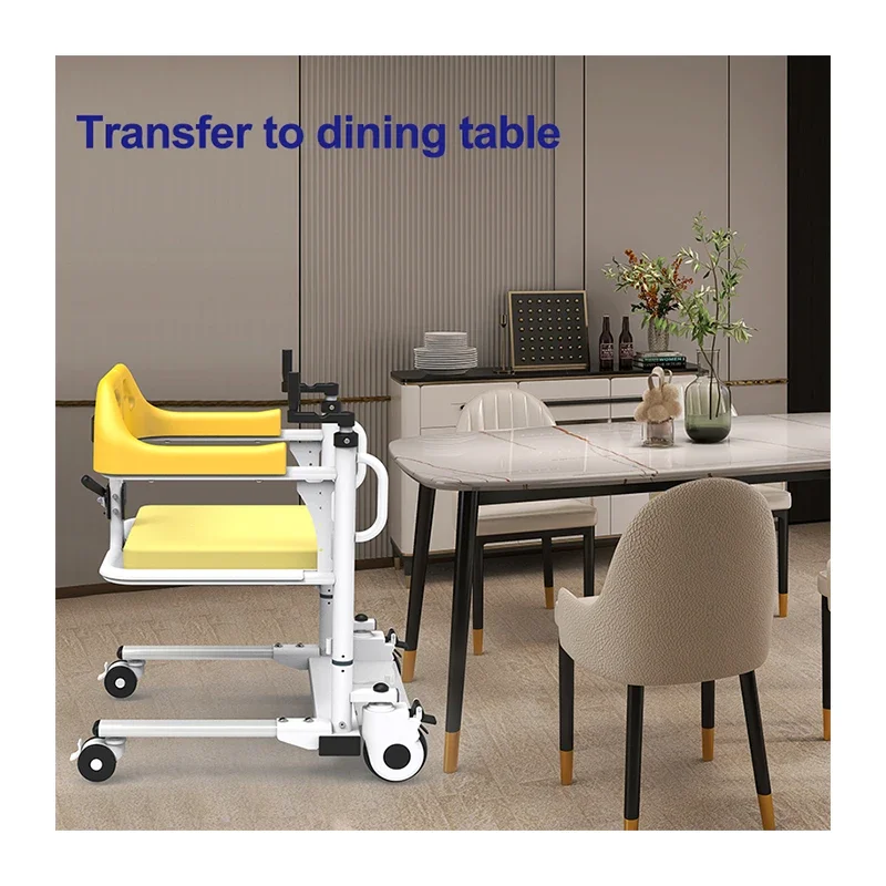 High Quality Water Proof 4 In 1 Mobile Bariatric Toilet Patient Lift Transfer Chair