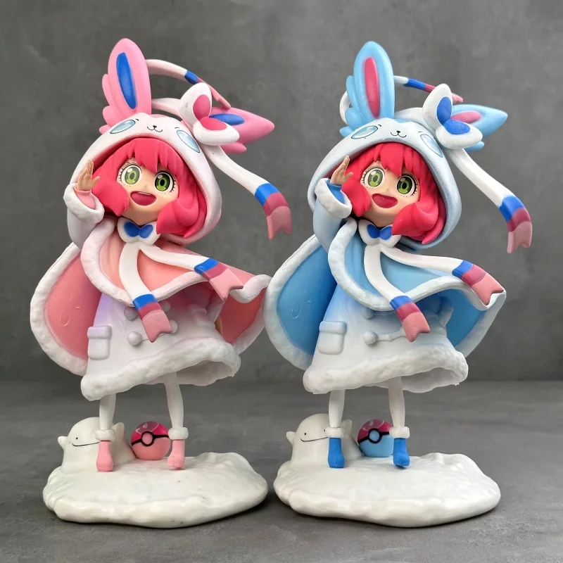 

Spy x Family Elf Fairy Anya 1:7 Q Posable Cosplay Anime Cosplay Sylveon Figure 22cm Pink Hair Blue Eyes PVC Desk Figure