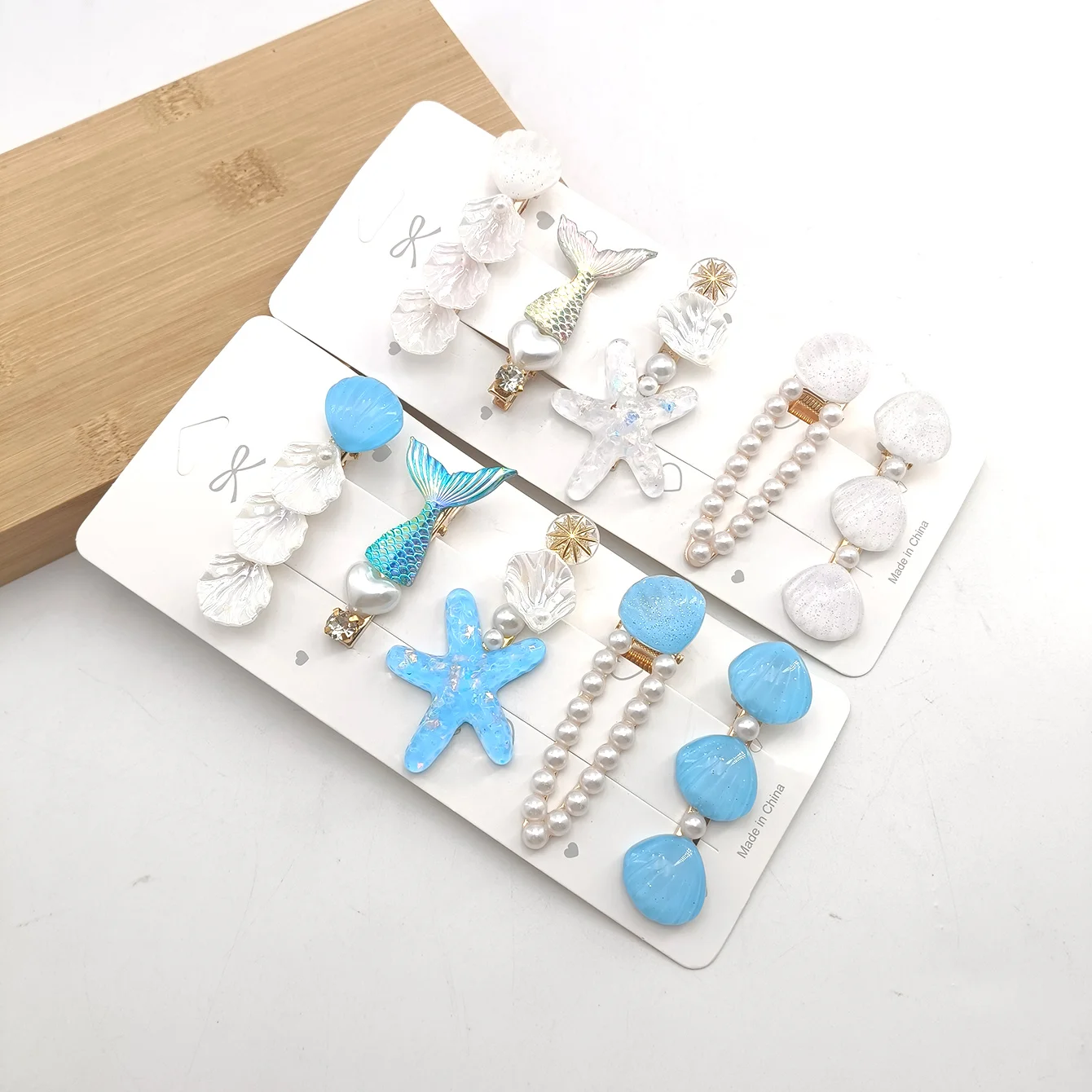 10/20 Pcs/Set Starfish Ocean Hair Clips Women Cute Marine Barrettes Decorative Hair Accessories for Beach Summer Holiday Party