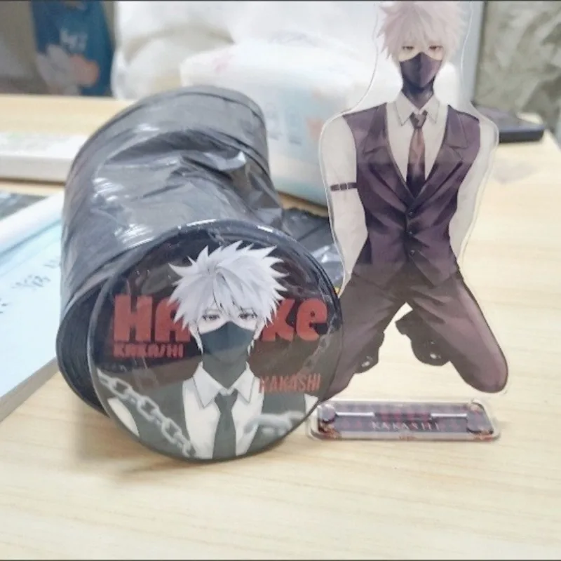 ناروتو كاكاشي الاكريليك الحلي بروش أنيمي عمل الشكل سيارة حقيبة سطح المكتب الديكور نماذج لعبة هدية الكريسماس لمحبي ناروتو #6
