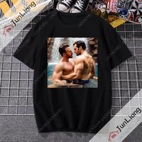 Henry Cavill and Chris Evans' short-sleeved crew-neck T-shirts - trendy original streetwear for men from Harajuku.