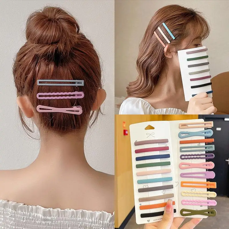 7/10/11 Stück bunte Haarspangen für junge Frauen und Mädchen, verschiedene rechteckige Haarspangen, Seitenklemmen, mehrere Entenschnabel-Haarklammern – Detail 1