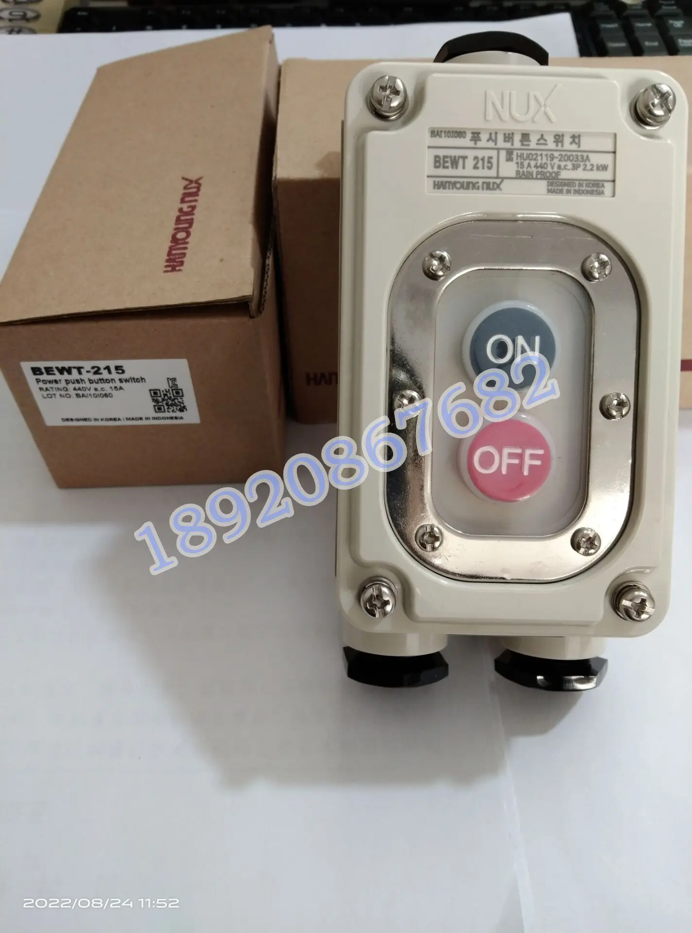 Hanrong NUX Waterproof Push-button Switch BEWT-215 BEWT-315 BEW-230 BEW-215 BE-230