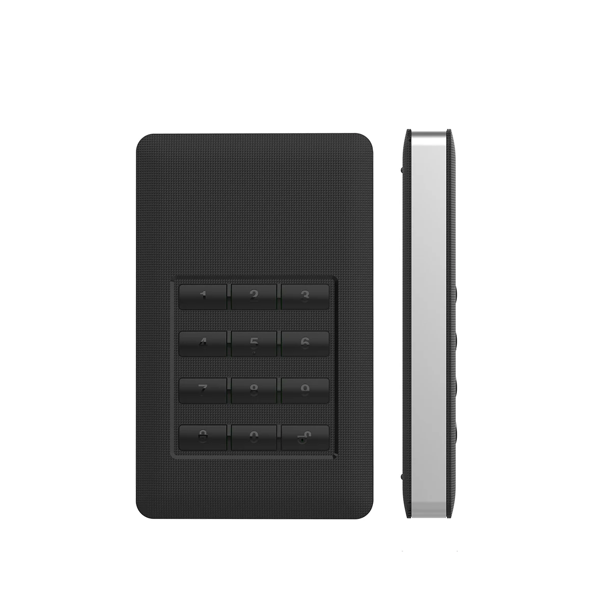 Type-C USB3.0 HDD Case with Updated AES-256 Military Hardware Chip Encrypted Screwless HDD Enclosure for 2.5 inch SATA Hard Disk