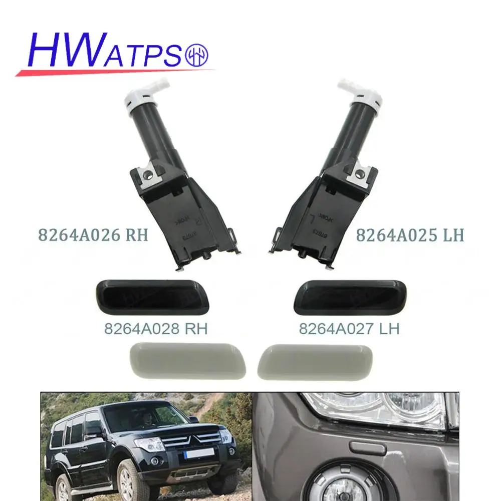 Headlight Water Spray Nozzle Washer Actuator 8264A027 8264A028 8264A025 8264A026 For Mitsubishi Pajero Shogun V93 V97 2006-2019