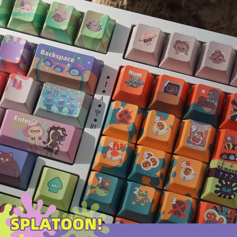 In Stock Splatoon Jet Warrior Super Complete Set Keycap Spray Collector Edition Customized Personalized Keycap Heat Sublimation
