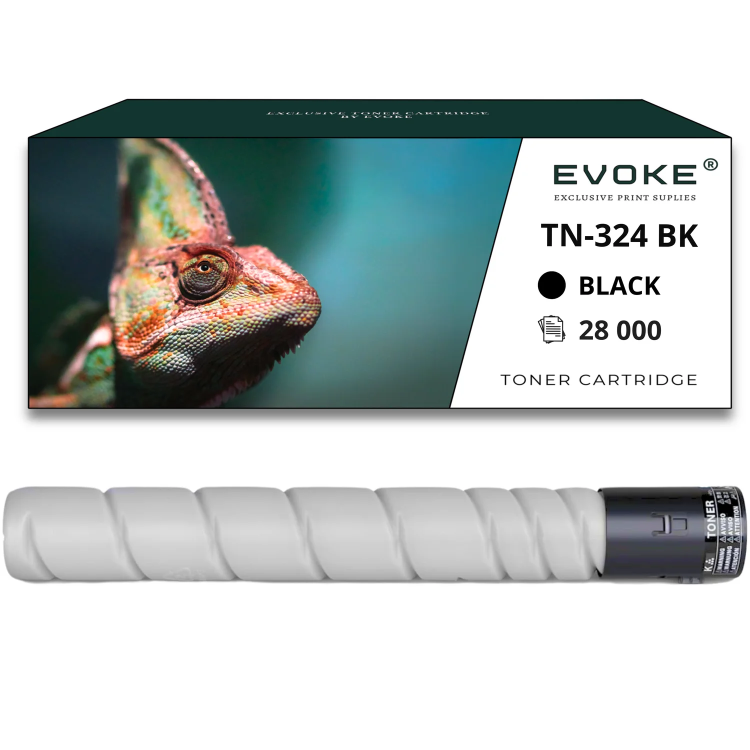 Evoke Compatibele Toner voor Konica Minolta Tn-324K Tn324K Tn-324 Tn324 A8Da150 Zwart 28000 Pagina's Minolta Bizhub C258 C308 C368