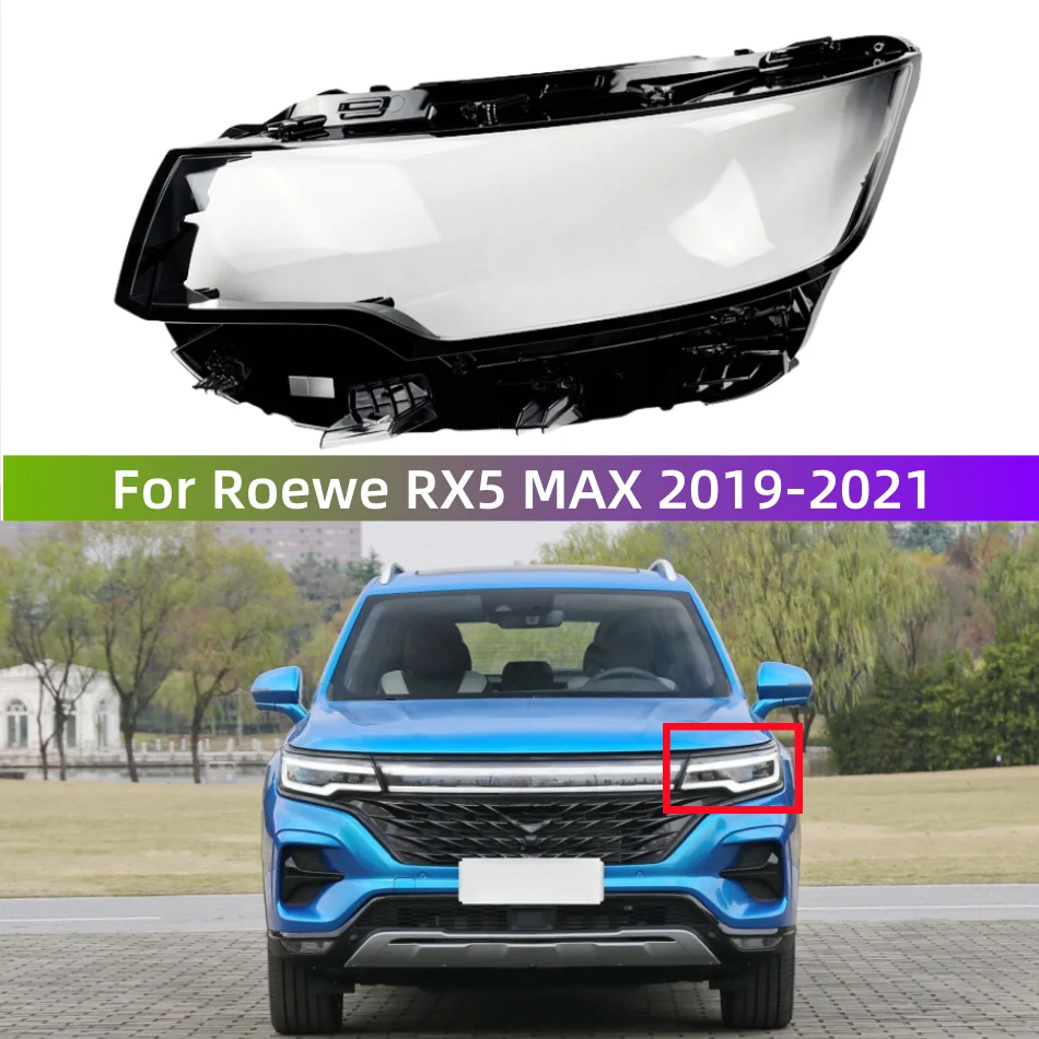 

For Roewe RX5 MAX 2019 2020 2021 Car Accesorries Headlights Lamp Glass Using Transparent PC Plastic Raw Material Production