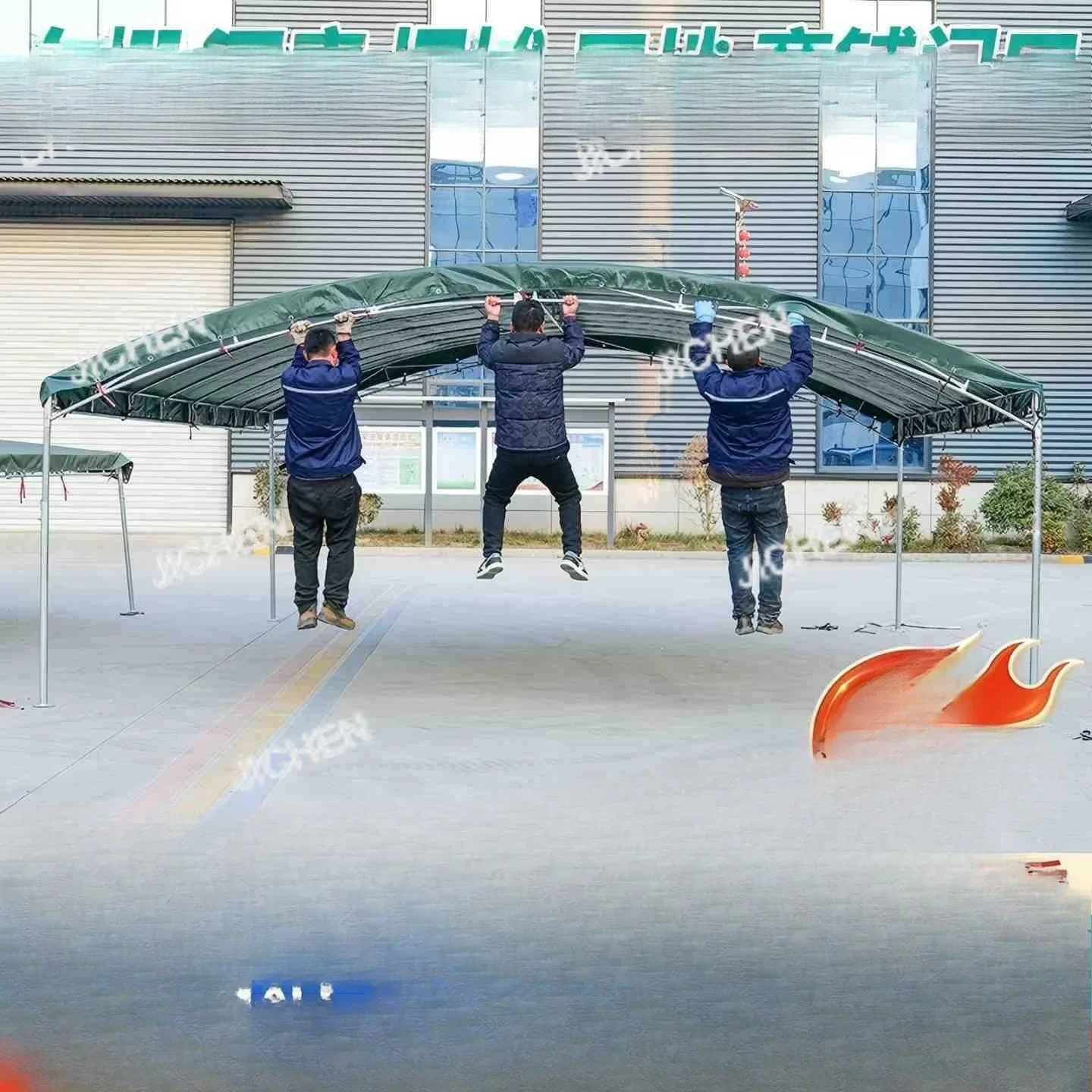 

Палатка HUNAN, уличный непромокаемый парковочный сарай, утолщенный навес, складной счастливый сарай, мобильный банкетный киоск