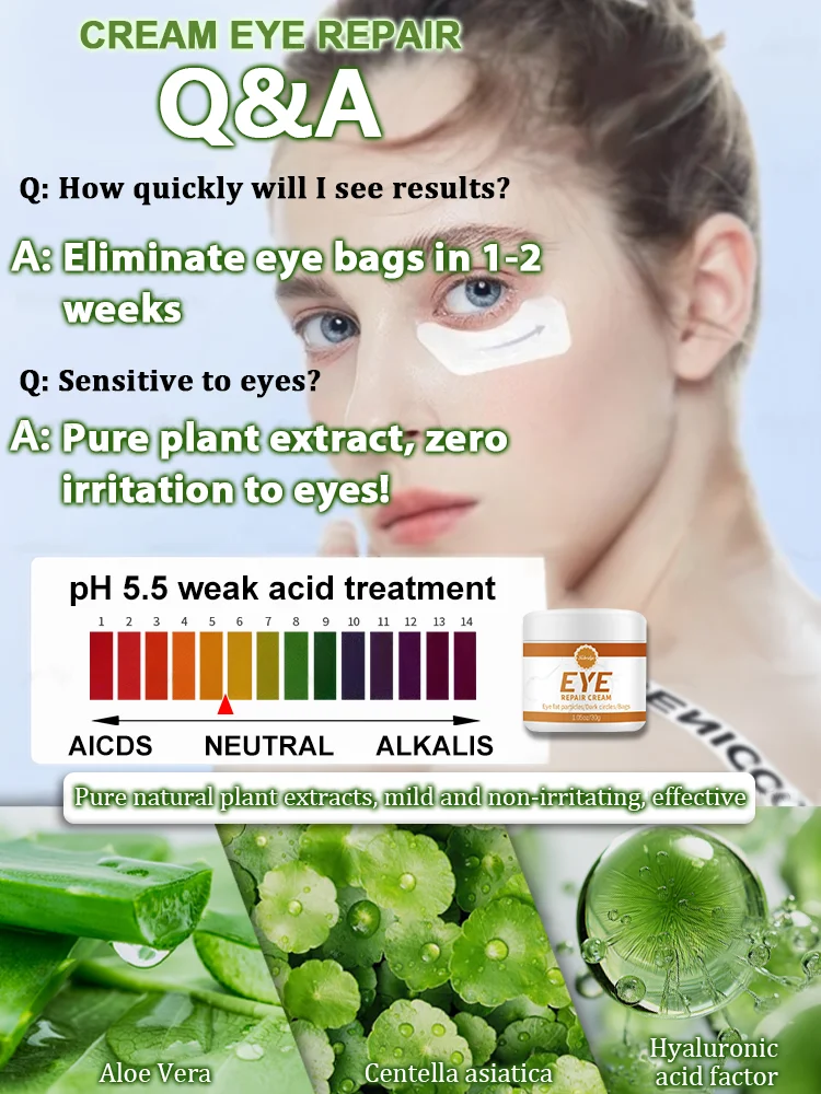 Instant Eye Bag Remover Gel-Cream Erase Bags Under Eyes | Dark Circle Corrector | 7 Days Visible