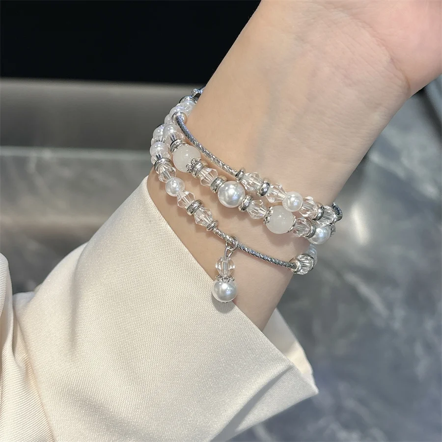 Criativo Bohemian Pearl Crystal Beading, Compatível com Correia iWatch, Verão, Novo Produto, 38mm, 40mm, 41mm, 42mm, 44mm, 45mm, 49mm