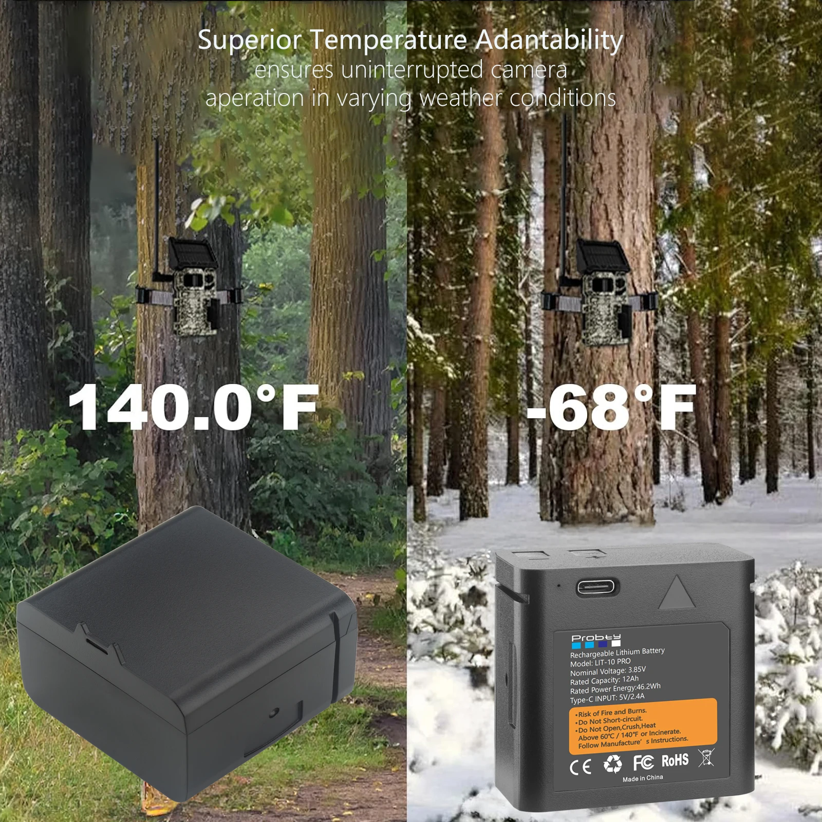 12 Ач для литиевой аккумуляторной батареи SPYPOINT LIT-10 для LINK-MICRO |   CELL-LINK для камер сотовой тропы для охоты