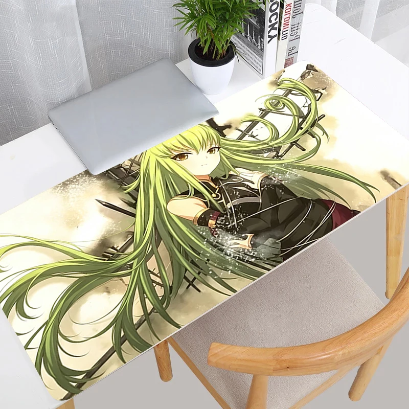 Mouse Pads E-sports Gaming Accessories alfombrilla Computer Mouse Mat Code Geass Anime Desk Mat Gamer Keyboard Pad Cute Mousepad