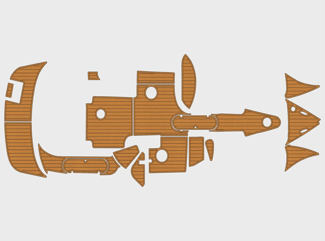 

2004-2007 Rinker 262 Captiva BR 1/4 дюйма, 6 мм, пена EVA, нескользящий ПВХ, настил из тикового дерева, морской коврик,...ek, ковер gatorstep, морской пол