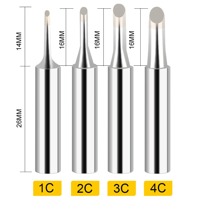 1pc 60W Lead-Free900M-T Constant-Temperature Common Solder Soldering Iron Tip for Station 936 900