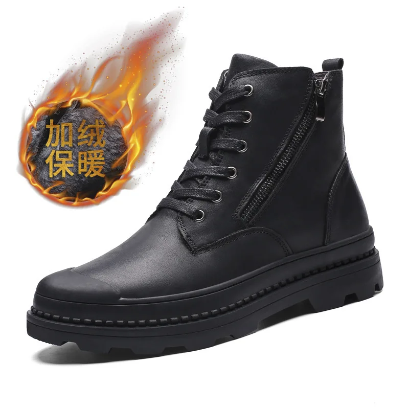 

Men's Winter Boots,Handcrafted Retro Men's Boots,Genuine Leather Men's Winter Shoes, Spring and Autumn Men's Ankle Boots