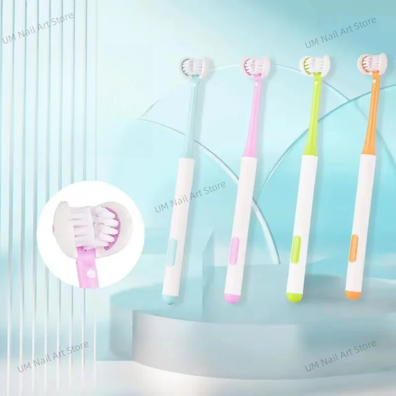 Three Sided Tooth Toothbrush Ultra Fine Soft Bristle Adult Toothbrush Oral Care Safety Teeth Brush Oral Health Cleaner 치간 브러쉬