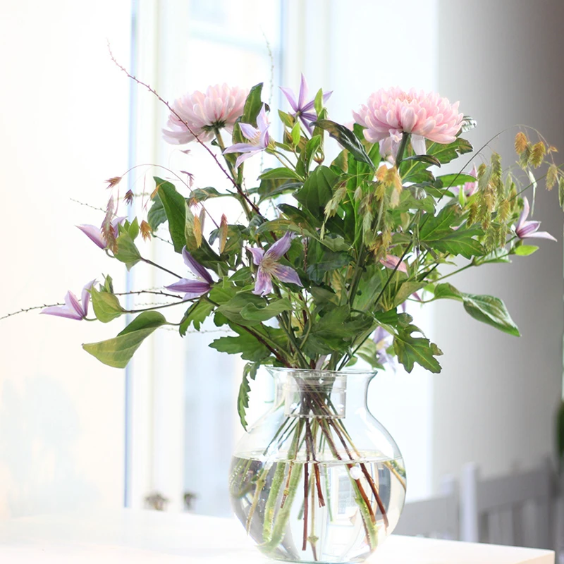 Transparent Spiral Ikebana Stem Holder Twist, Reusable Spiral Stem Holder For Vases, Spiral Flower Stem Holder
