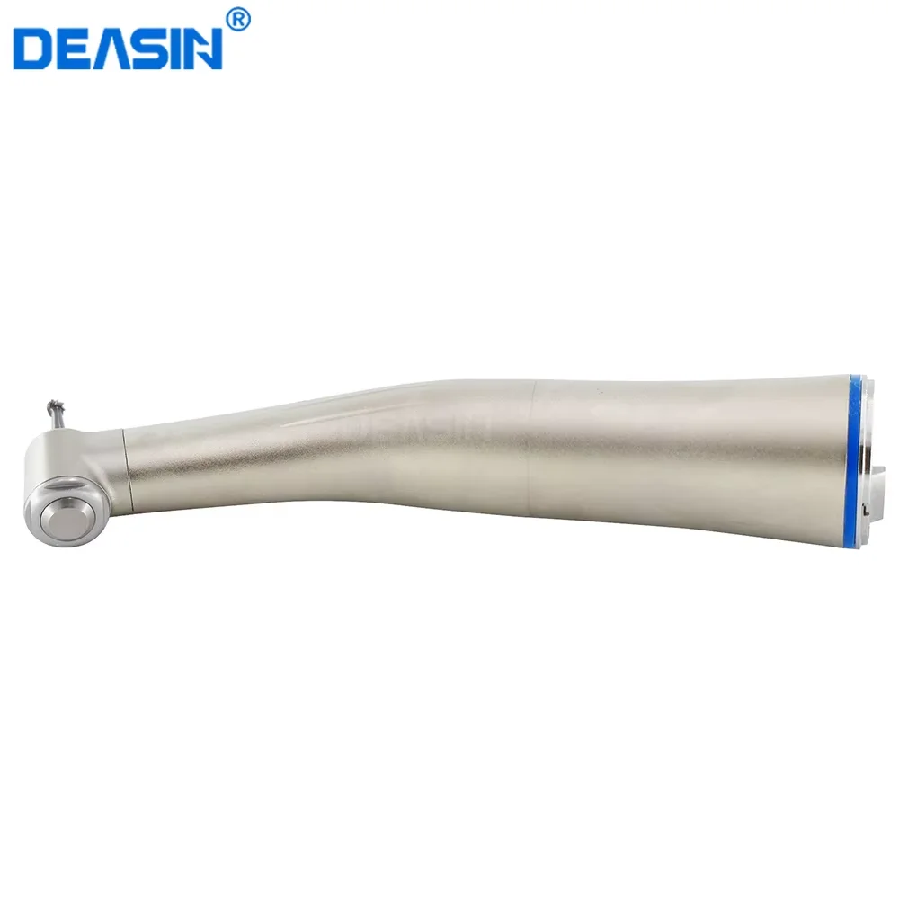 Dental Low Speed Handpiece Contra Angle Blue Ring X25 X25L 1:1 Internal Water Spray Fiber Optical Handle