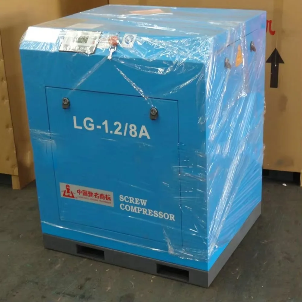 High Pressure Industrial Screw Air Compressor Energy Efficient 15kW Stationary Electric AC Power Source for Sale