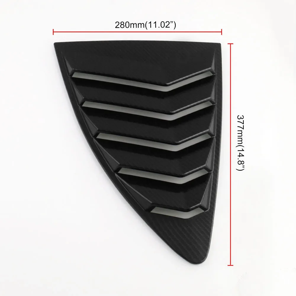 2 pcs/set Car Styling Car  Carbon Fiber  Side Window Louvers Scoop Cover Vent for Toyota 86 and for subaru BRZ /SCION FRS