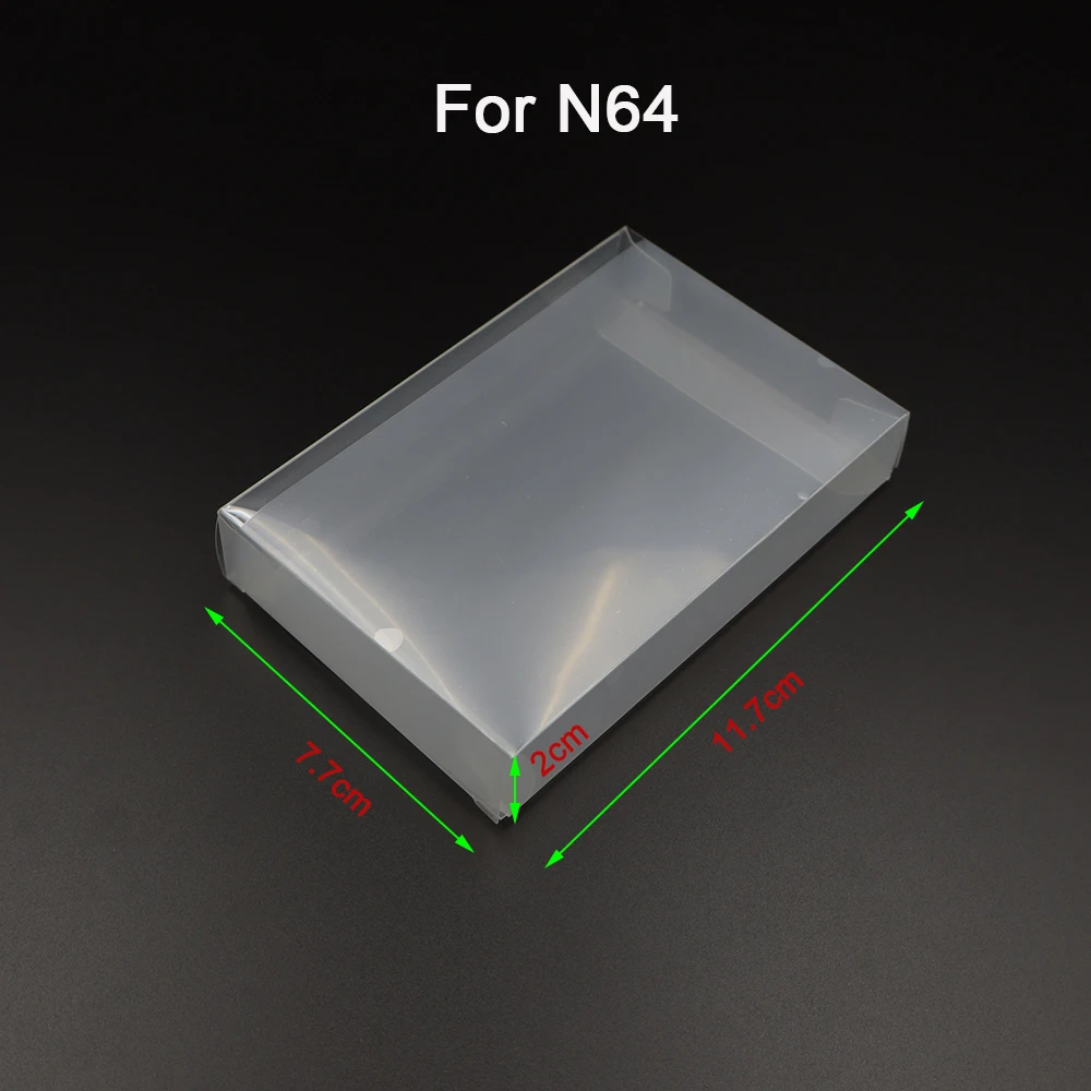 10 قطعة صندوق خرطوشة اللعبة الشفافة ألعاب البلاستيك PET حامي ل N64 NES SNES GB GBA GBC NGPC التبديل ل PS1/PS2/PS3/PS4/5
