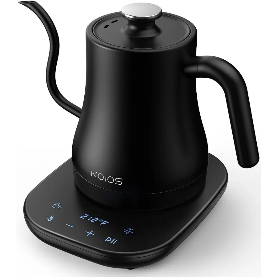 

Gooseneck Electric Kettle with Temperature Control 27oz 0.8L Fast Heat Electric Kettle for Pour Over Coffee Tea Auto Shut Off a