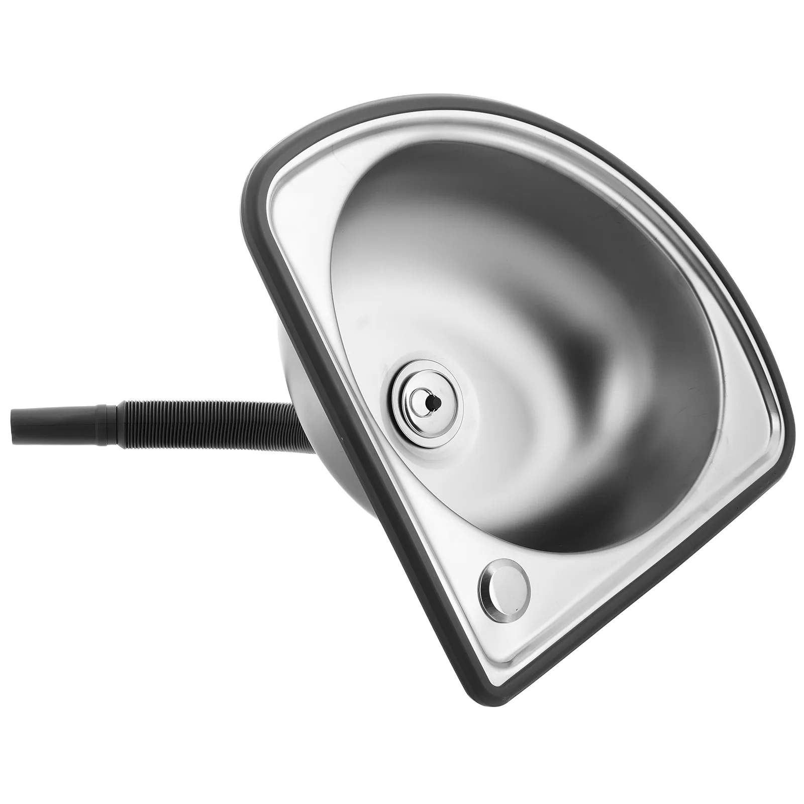 

RV Wash Basin Stainless Steel Sink Kitchen Caravan Single Slot Compact Multifunctional Durable Easy Installation Bathroom Vanity