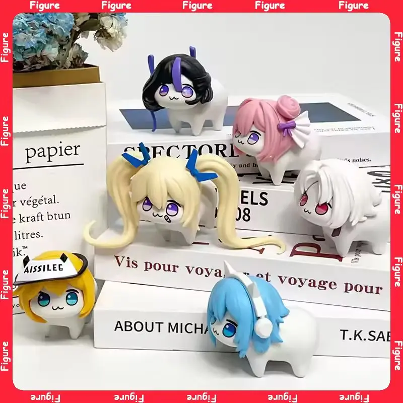 

7.5cm 6pcs/Set Victory Goddess Doro Full Series Cute Accessories Figure Anime Games Gk Ornament Scene Table PVC Model Toys Gifts