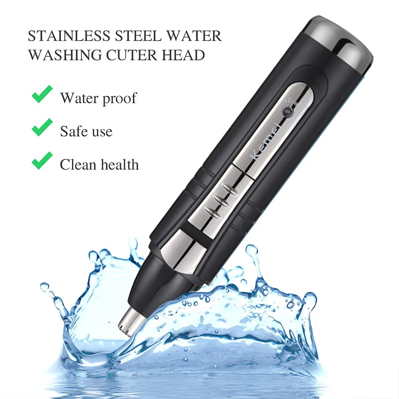 Kemei ไฟฟ้าจมูกและหู Trimmer 2 In 1ดูแลผิวหน้าผม Trimmer สำหรับชาย Personal Care เครื่องมือขนาดเล็ก Clipper คู่มือการตัด