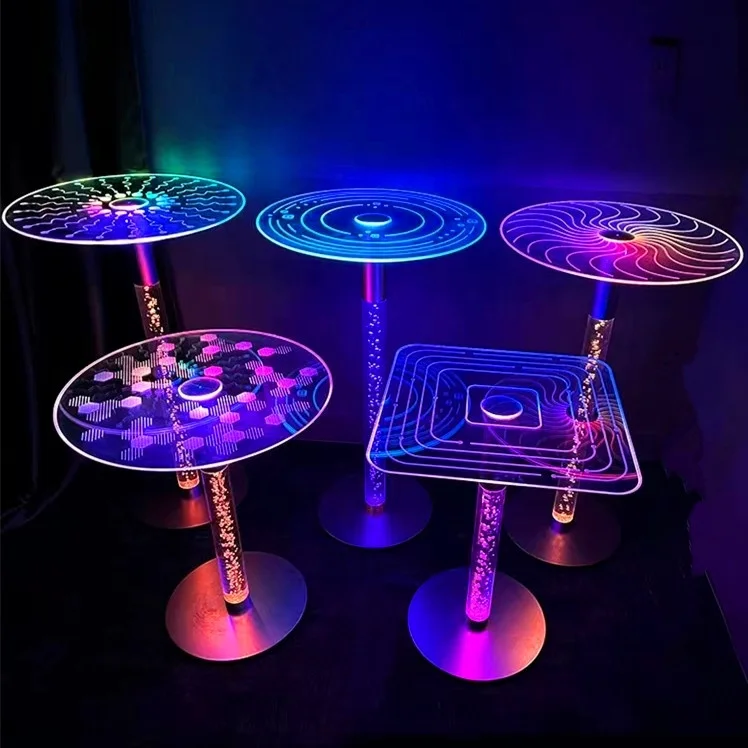 Modern style intelligent intelligent lighting bar table fashion innovation bar table furniture
