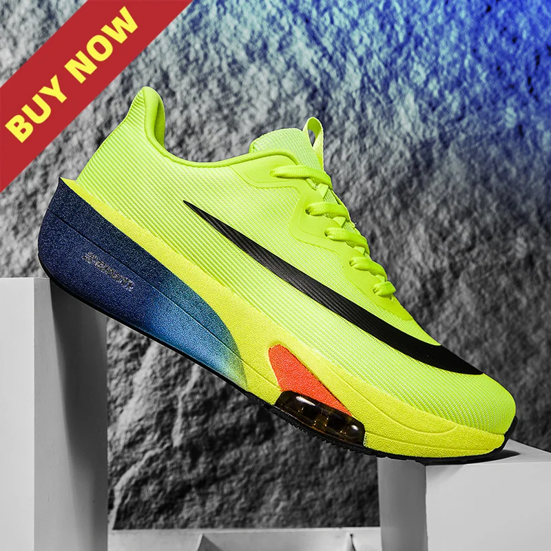 

Marathon Men Sports Running Shoes Casual Air Cushion Breathable Lightweight Women Comfortable Athletic Nonskid Walking Sneakers