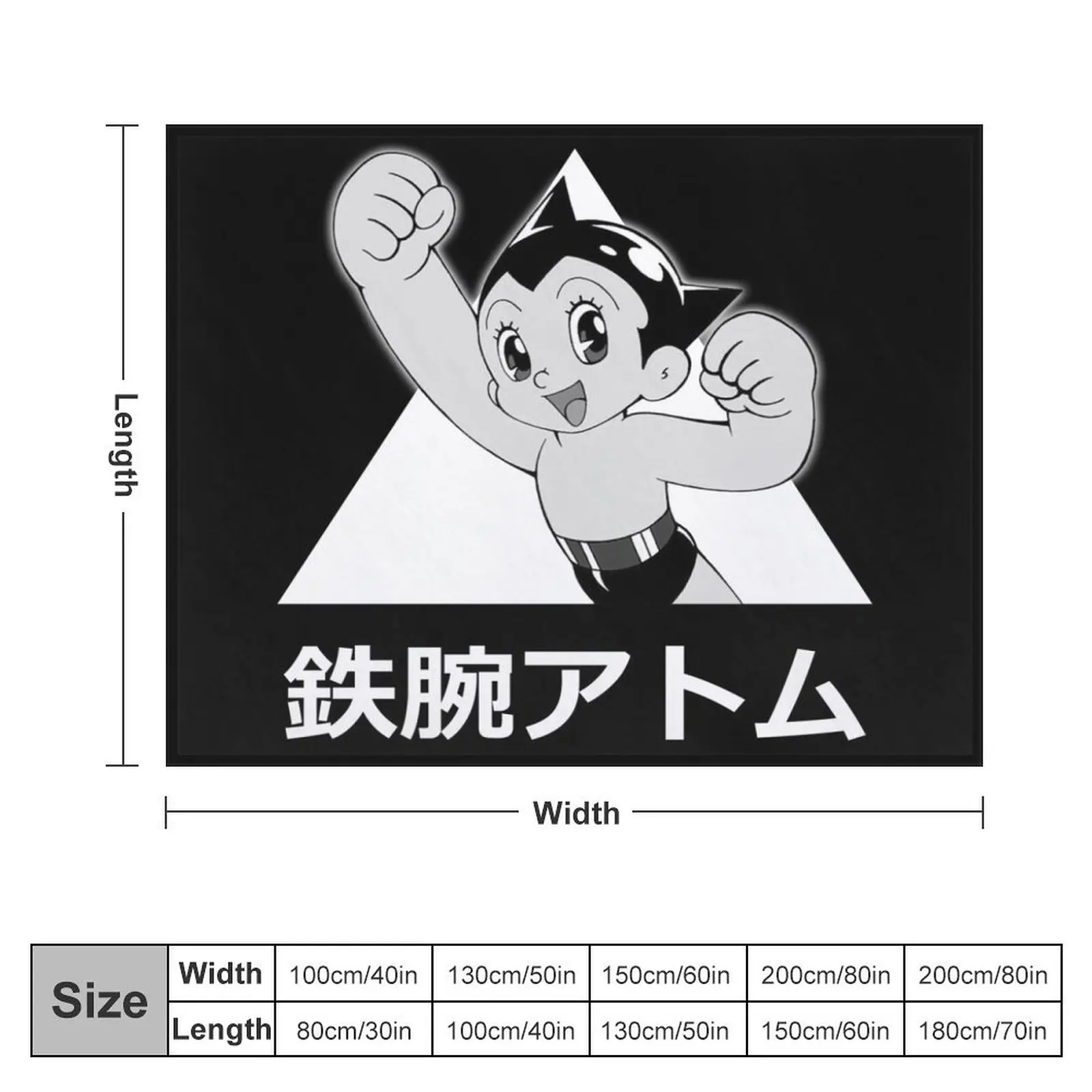 Astro Boy - Mighty Atom (Tetsuwan Atom) Throw Blanket Soft Plush Plaid cosplay anime Furry Picnic Blankets