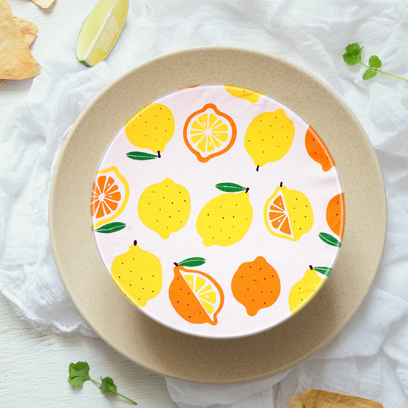 3pcs Food Bowl Stretchable Elastic Edging Reusable Cotton Wraps For Fresh Keeping Dish Covers Storage Protection Bowl Covers