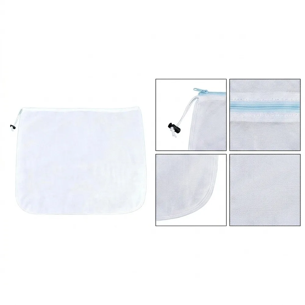 Ultra Fine Mesh Net Bag For Pool Skimmer 56x66cm Stops Leaves Sand Pet Hair For Various Slide Bars In-Ground Above Ground Pools